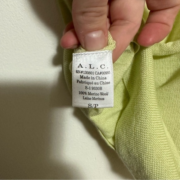 A.L.C. Lex Slash Back Merino Lightweight Knit Sweater - Picture 5 of 5